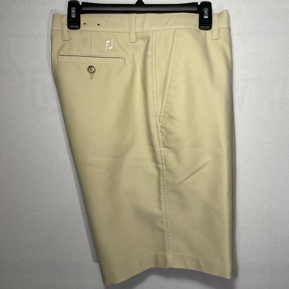 Foot Joy Men's Golf Shorts 36 Beige Tan Khaki 9- 10” Inseam Preppy Outdoors